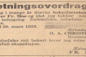 Bilde av Baker O. A. Christophersen takker for seg